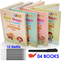 8.5" LCD Writing Tablet (Random Color) + 4-in-1 Sank Magic Practice Book